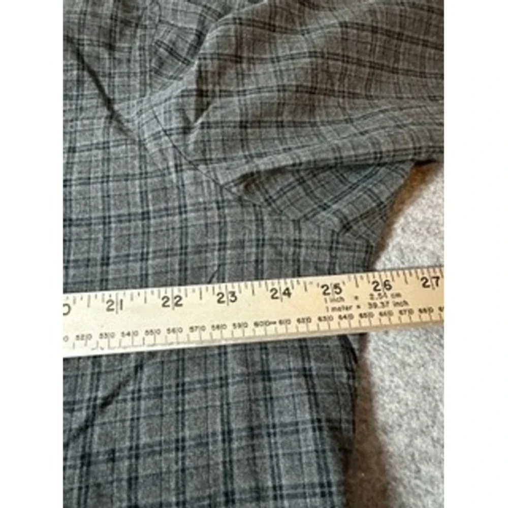 Polo Ralph Lauren Mens XL Classic Fit Grey Plaid Button Down Shirt Long Sleeve